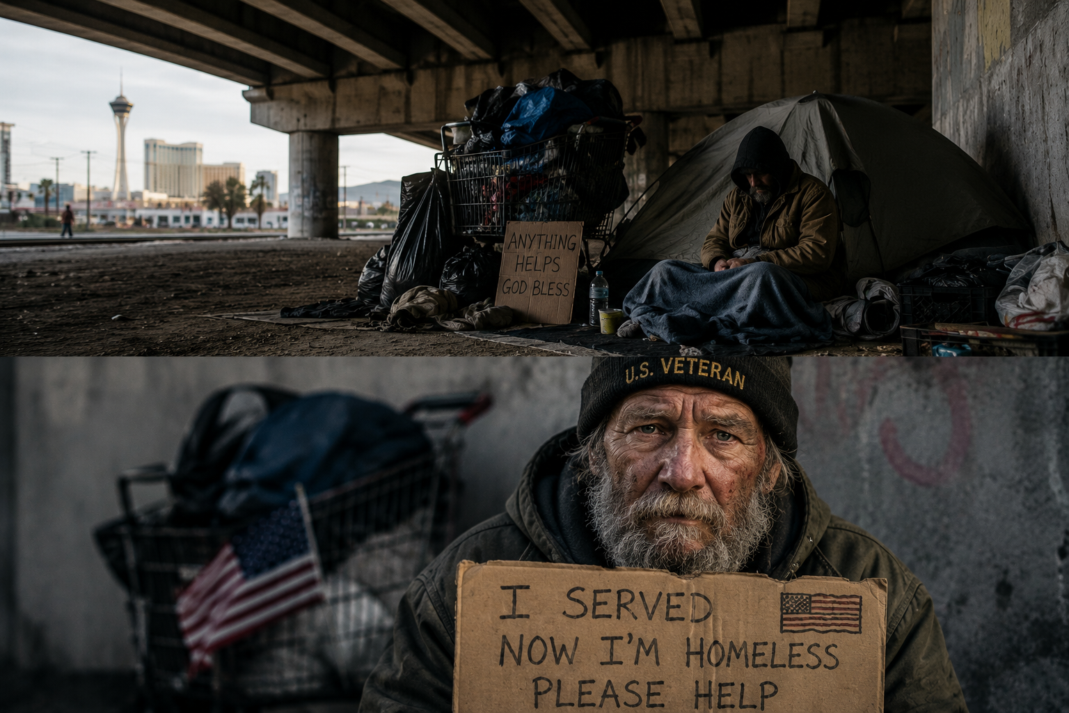 Homeless veteran